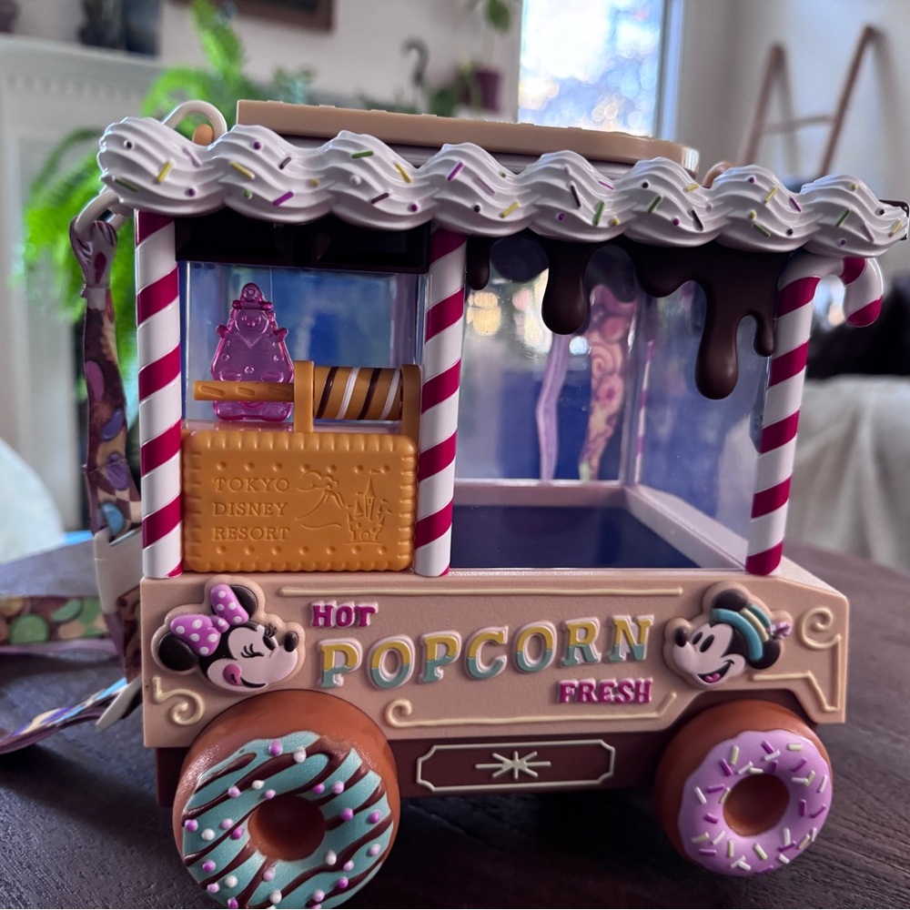 Tokyo Disney Popcorn Cart. Fun and unique dessert themed carrier